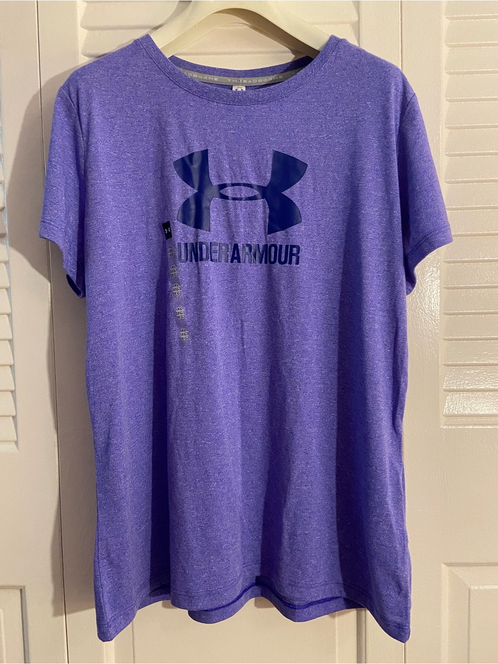 Under Armour Heather Purple Performance Logo Tee